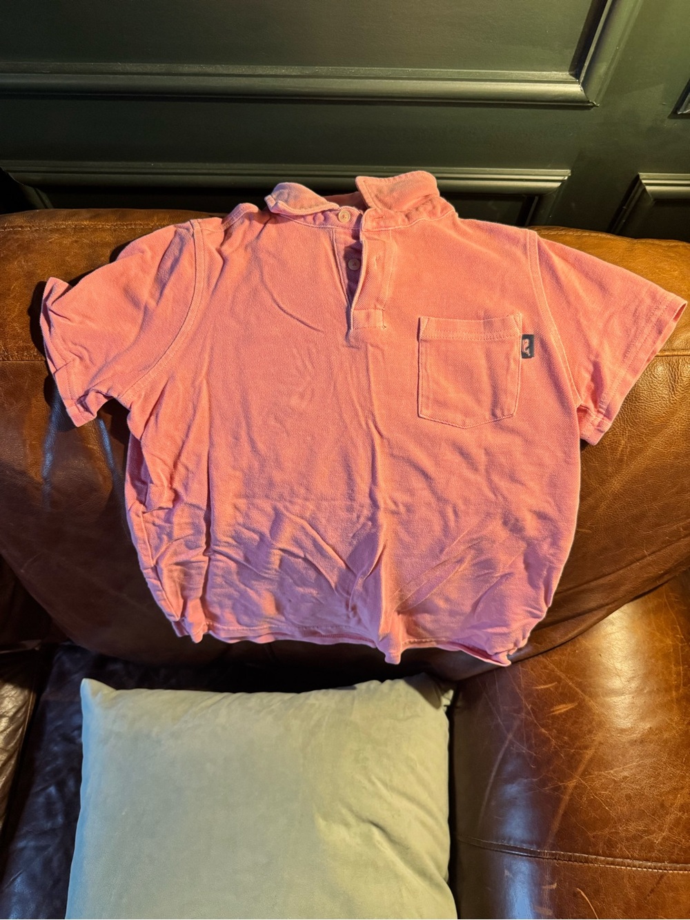 Boys Vineyard Vines Polo Shirt salmon color